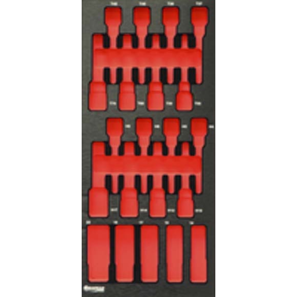 Module mousse finition metal vide douilles longues DRAKKAR TOOLS - 09773