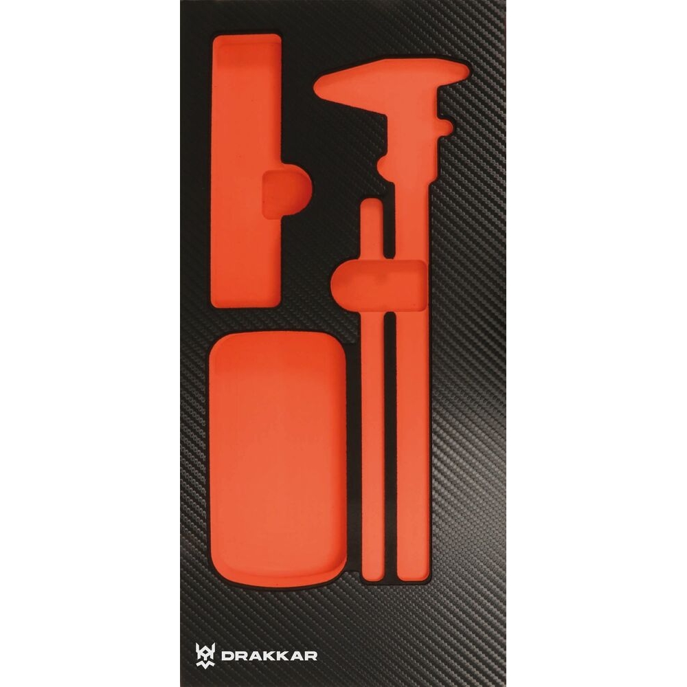 Module mousse 402x189mm carbone vide pour multimètre/pied à coulisse DRAKKAR TOOLS - 09819