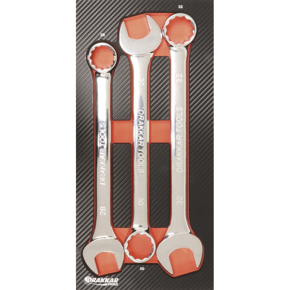 Module mousse finition carbone cles mixtes 28 DRAKKAR TOOLS - 09870