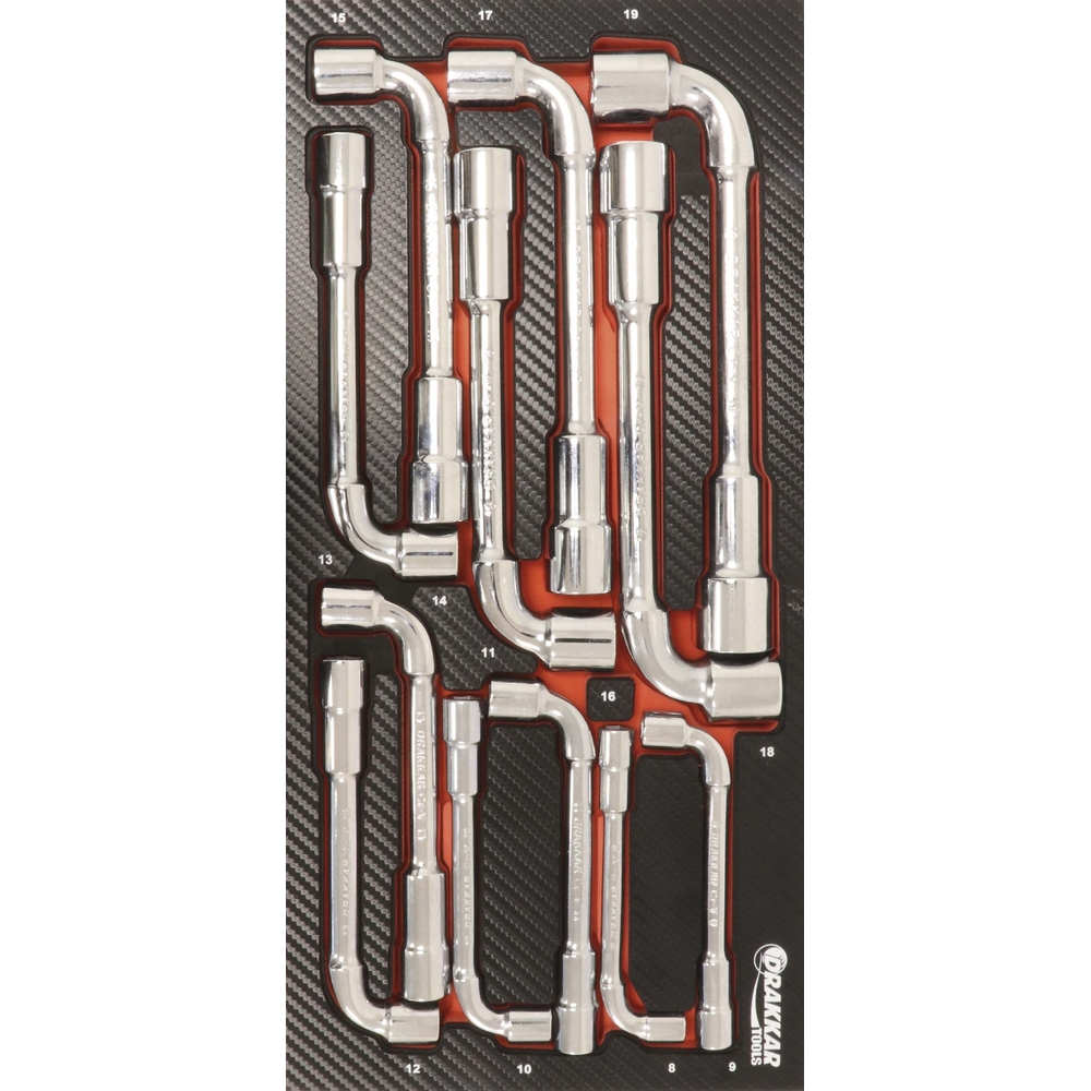 Module mousse finition carbone cles a pipe 8 DRAKKAR TOOLS - 09873