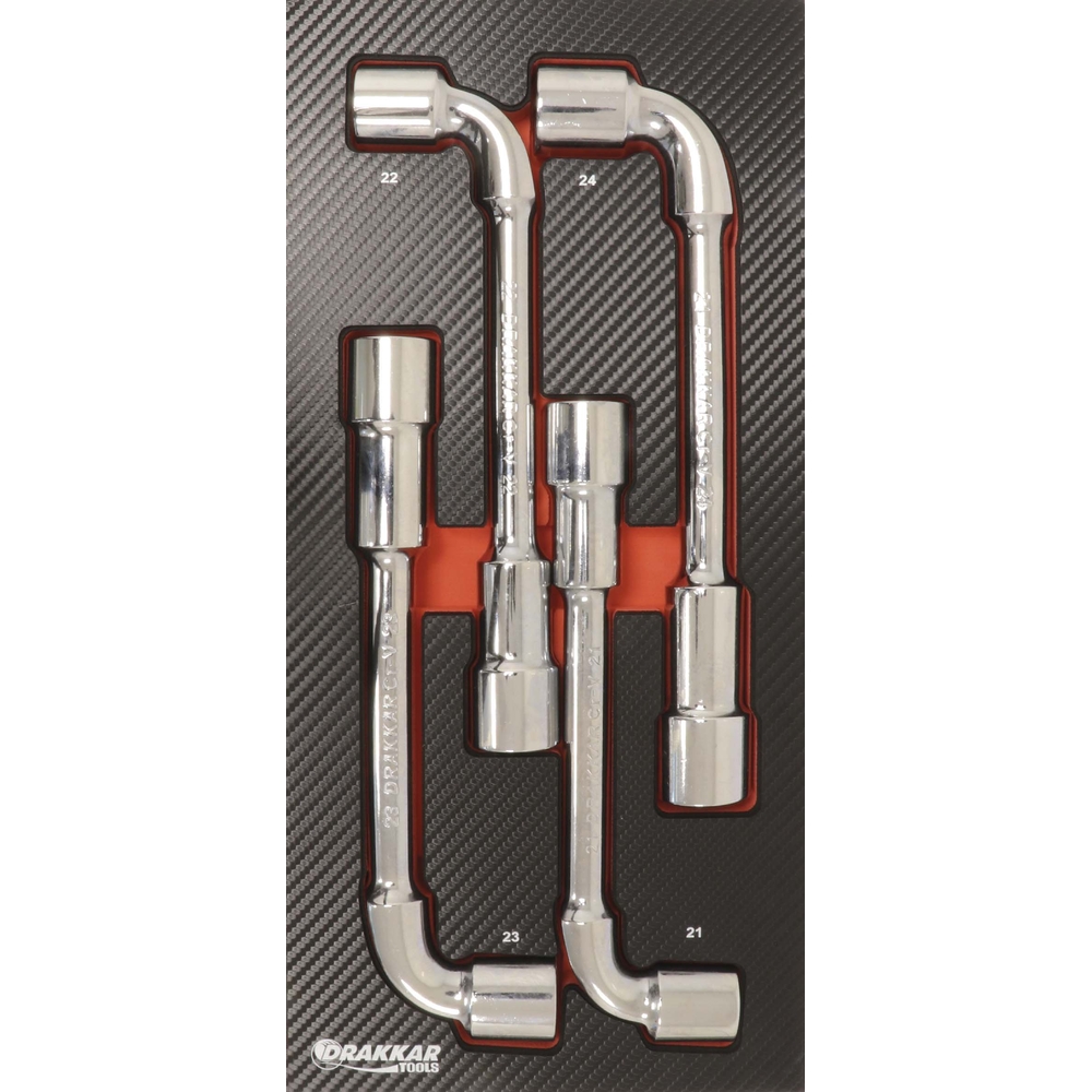 Module mousse finition carbone cles a pipe 21 DRAKKAR TOOLS - 09874