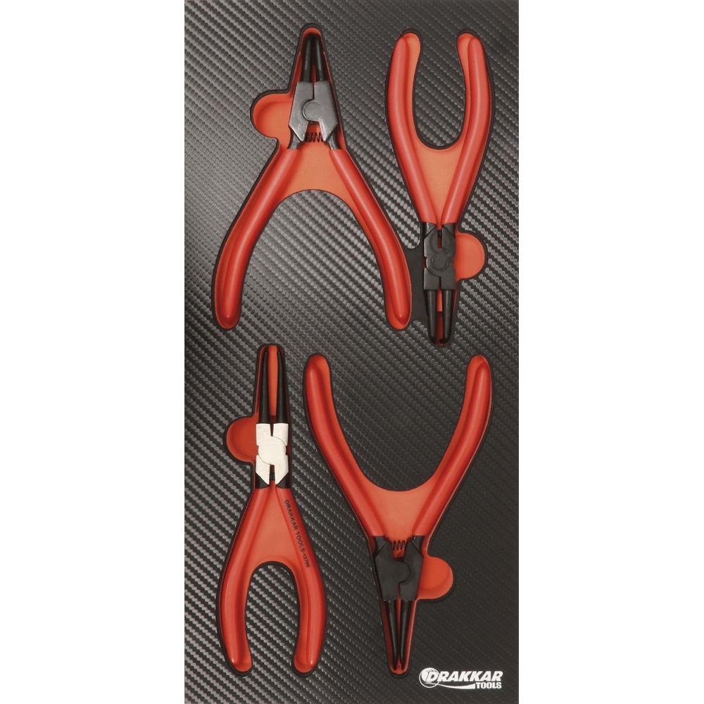 Module mousse finition carbone pinces circlips DRAKKAR TOOLS - 09876