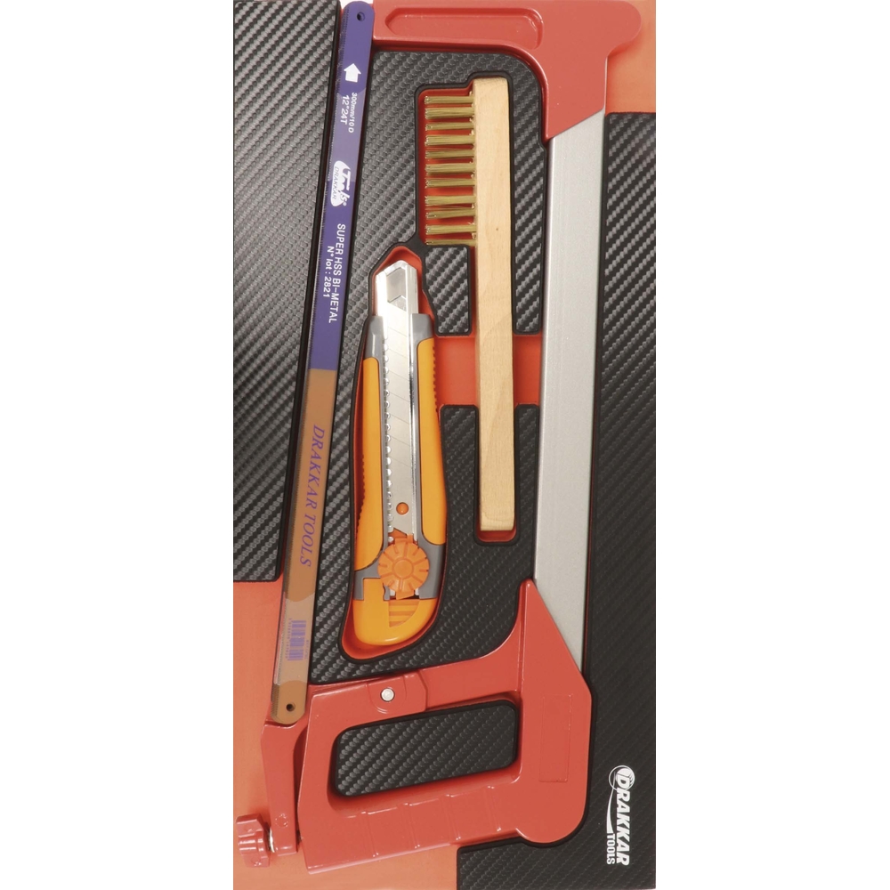 Module mousse finition carbone scie a metaux DRAKKAR TOOLS - 09879
