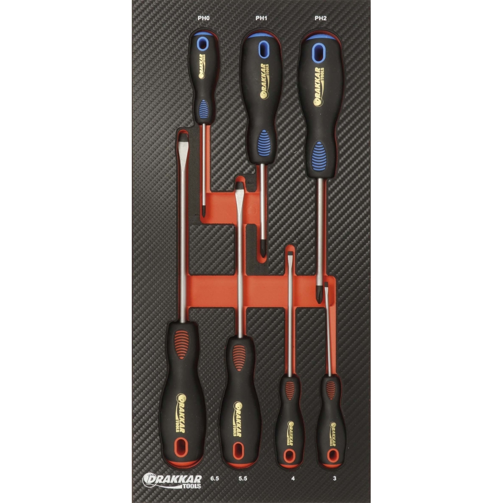 Module mousse finition carbone tournevis DRAKKAR TOOLS - 09880