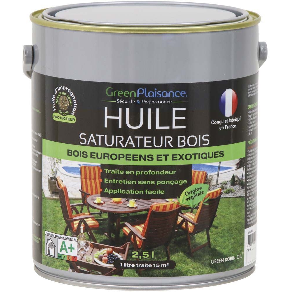 Huile saturateur spéciale mobilier teck et bois GREEN PLAISANCE - 09923