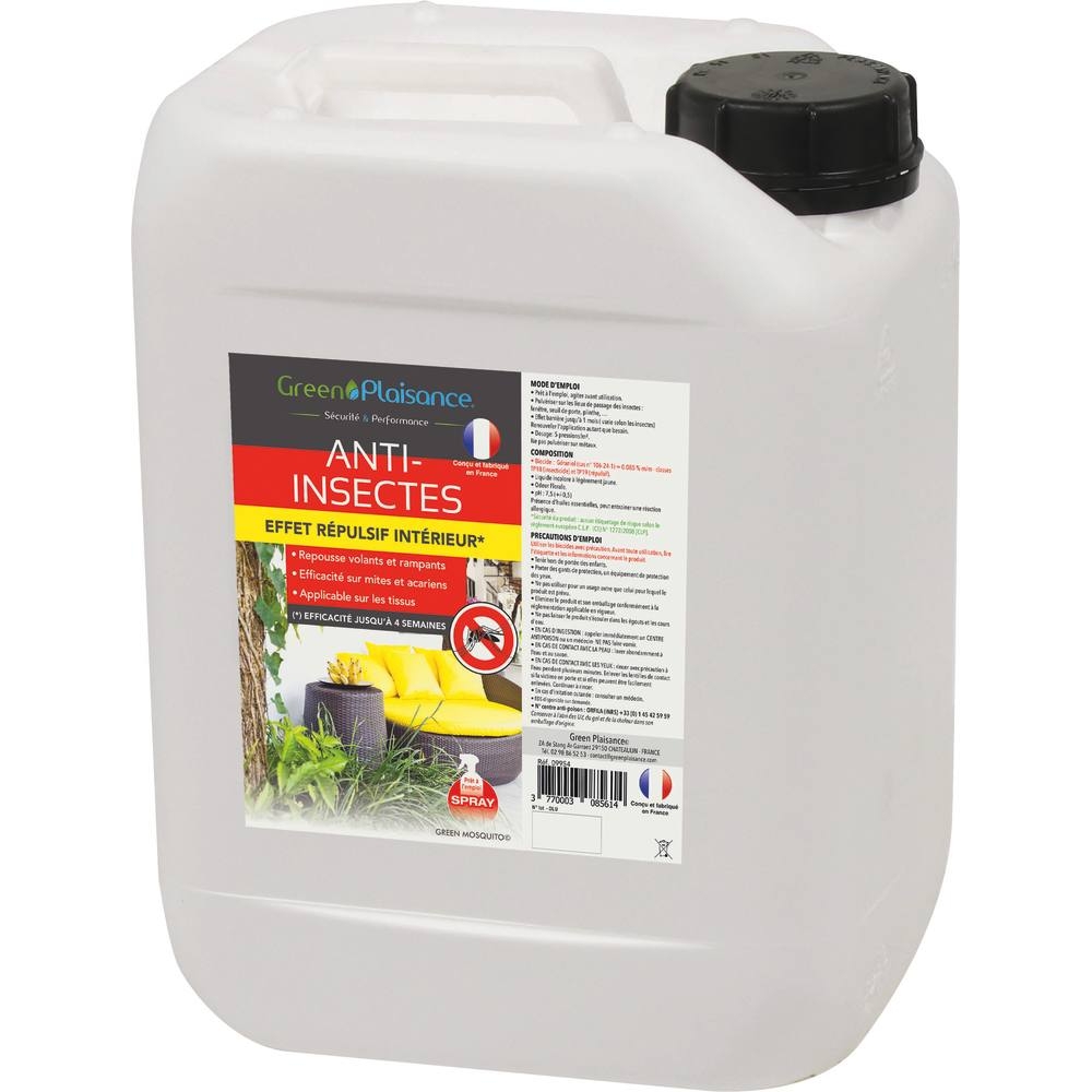 Répulsif pour insectes - bidon de 5L GREEN PLAISANCE - 09928