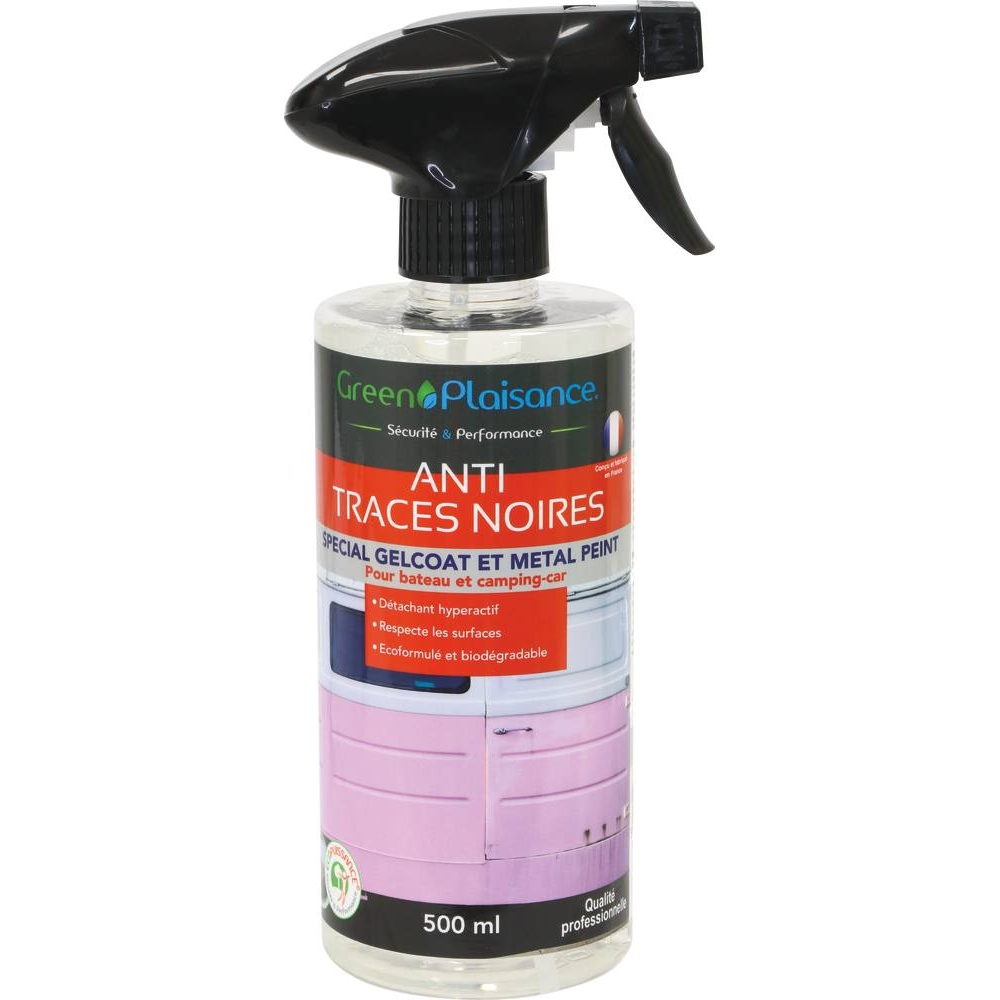 Nettoyant/détachant spécial traces noires - flacon spray de 500ml GREEN PLAISANCE - 09934