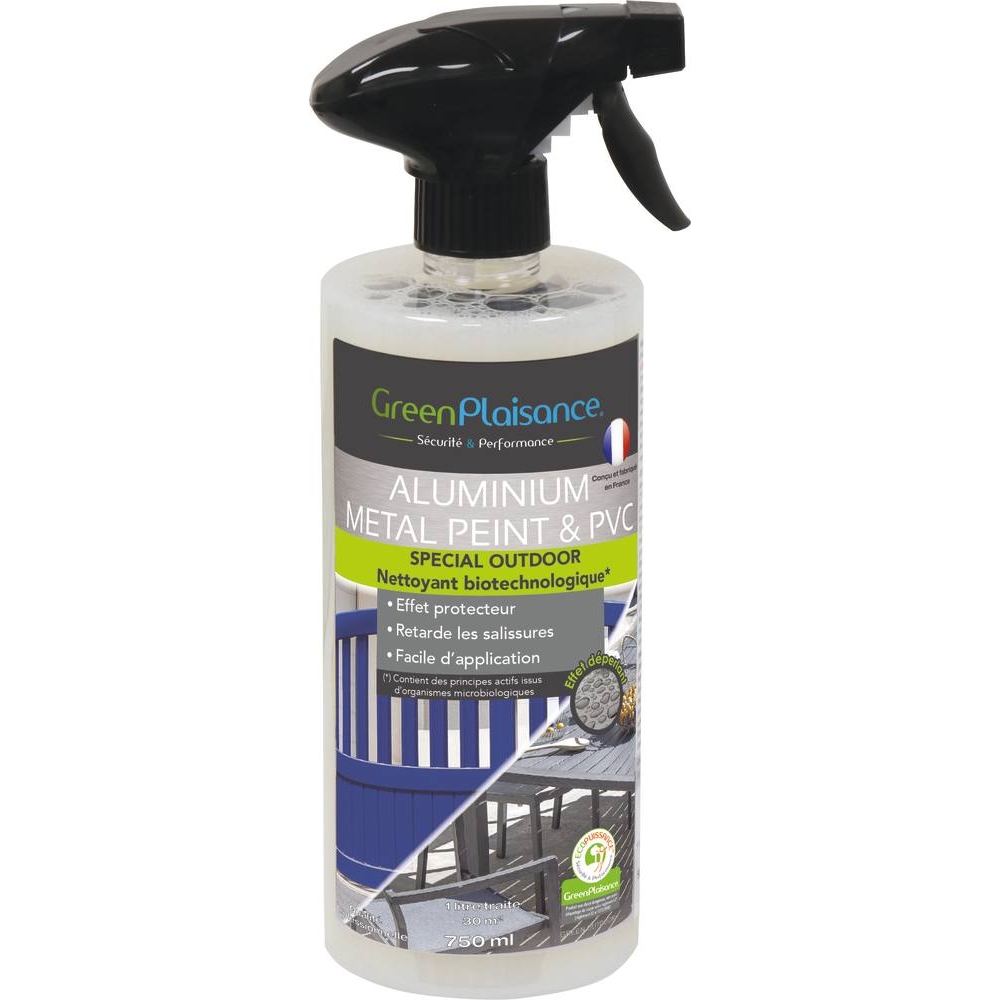 Nettoyant/protecteur spécial portail et menuiserie - flacon spray de 750ml GREEN PLAISANCE - 09936