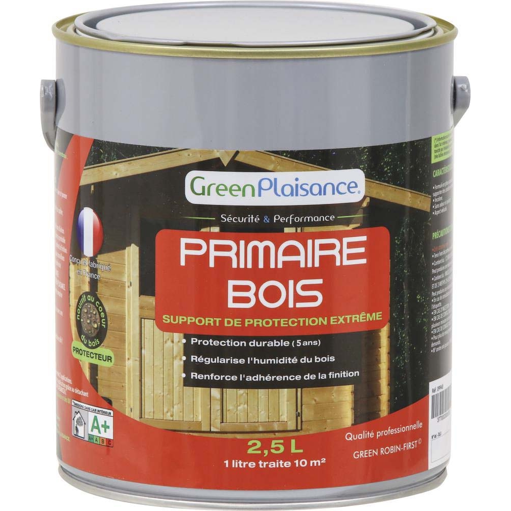 Primaire bois incolore - pot de 2,5L GREEN PLAISANCE - 09948