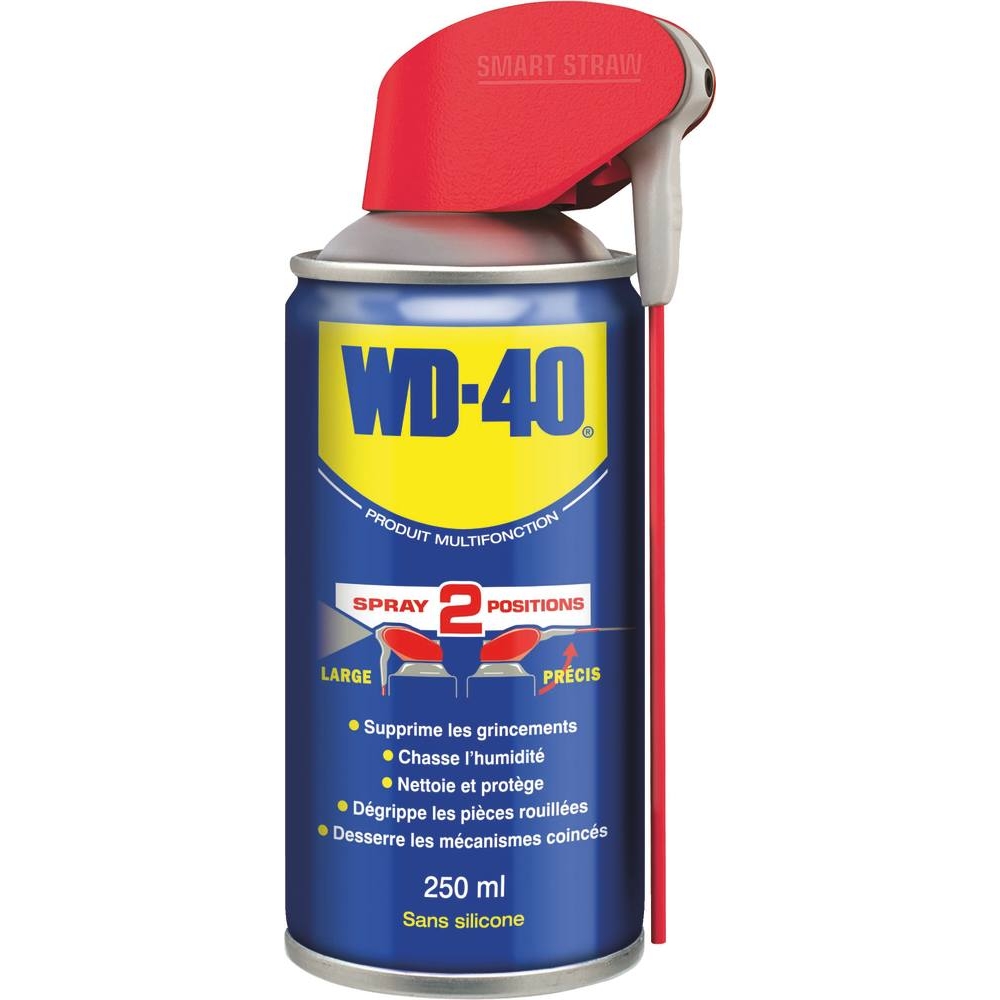 Dégrippant multifonctions avec tête 2 jets - aérosol 250ml WD-40 - 09960