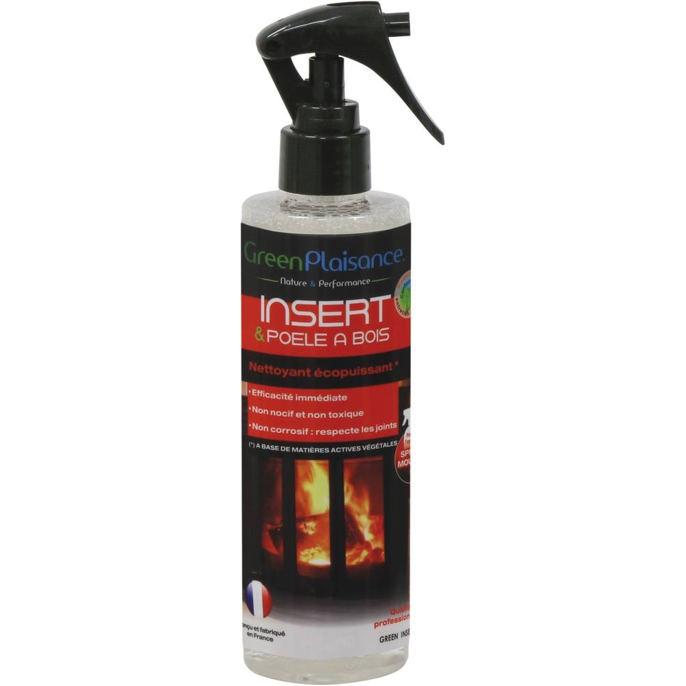 Nettoyant écopuissant pour insert et poêle à bois - flacon spray de 250ml GREEN PLAISANCE - 09984