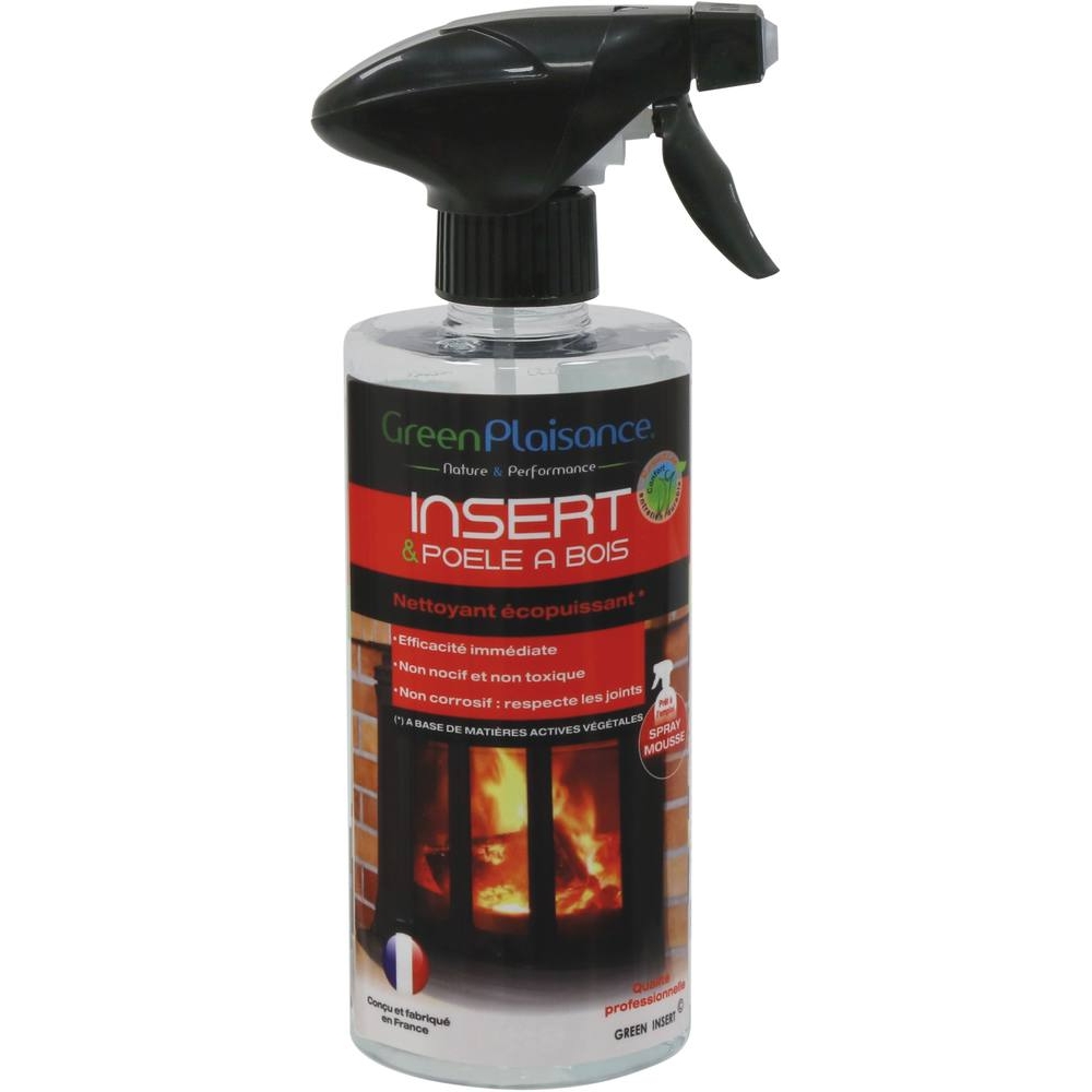 Nettoyant écopuissant pour insert et poêle à bois - flacon spray de 500ml GREEN PLAISANCE - 09986
