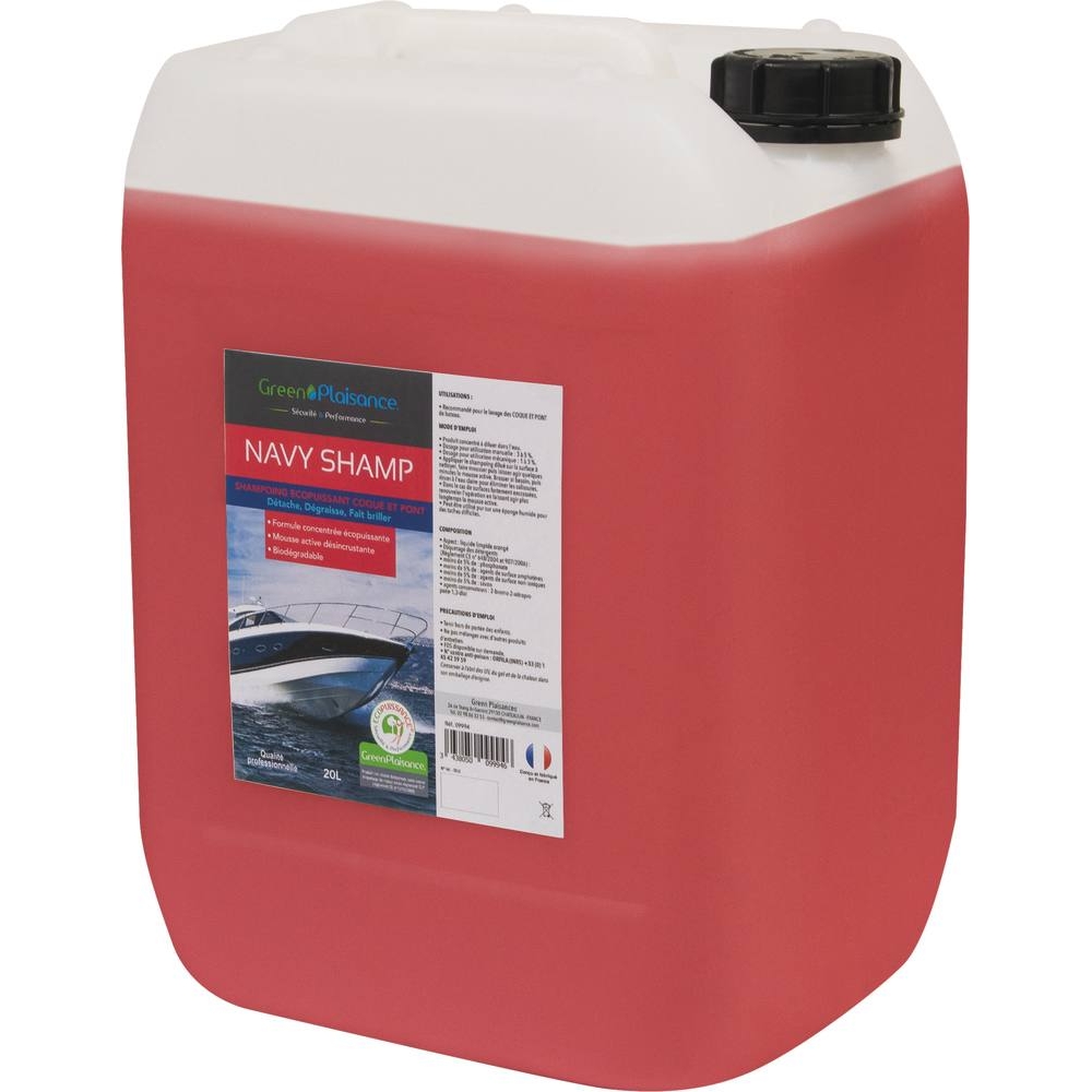Shampoing coque et pont super concentré - bidon de 20L GREEN PLAISANCE - 09994