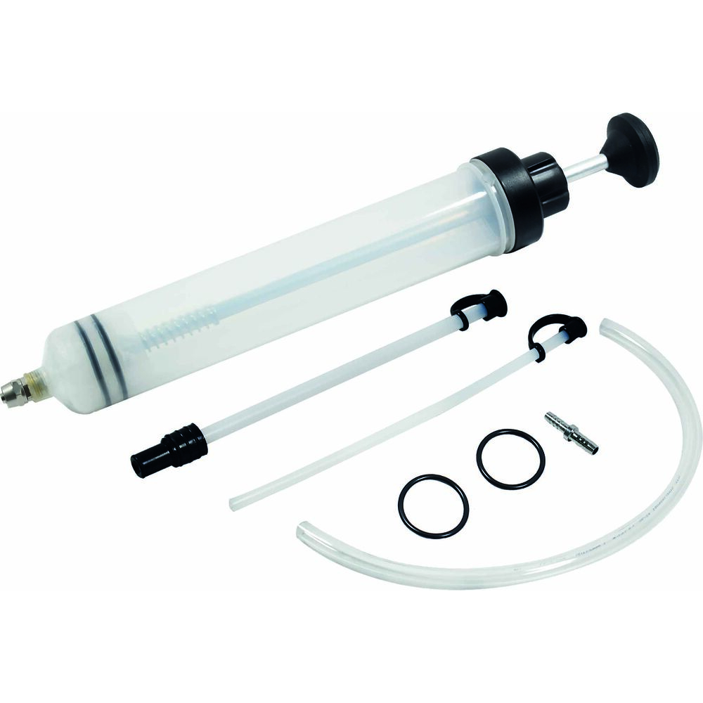 Seringue à huile plastique translucide 500ml avec tuyaux DRAKKAR - 10219