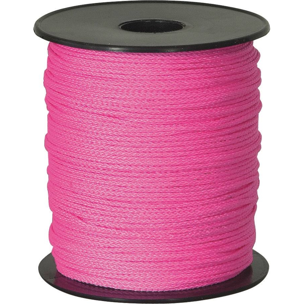 Cordeau tresse polypropylène 2mm 200m fluo rose - bobine - 10233