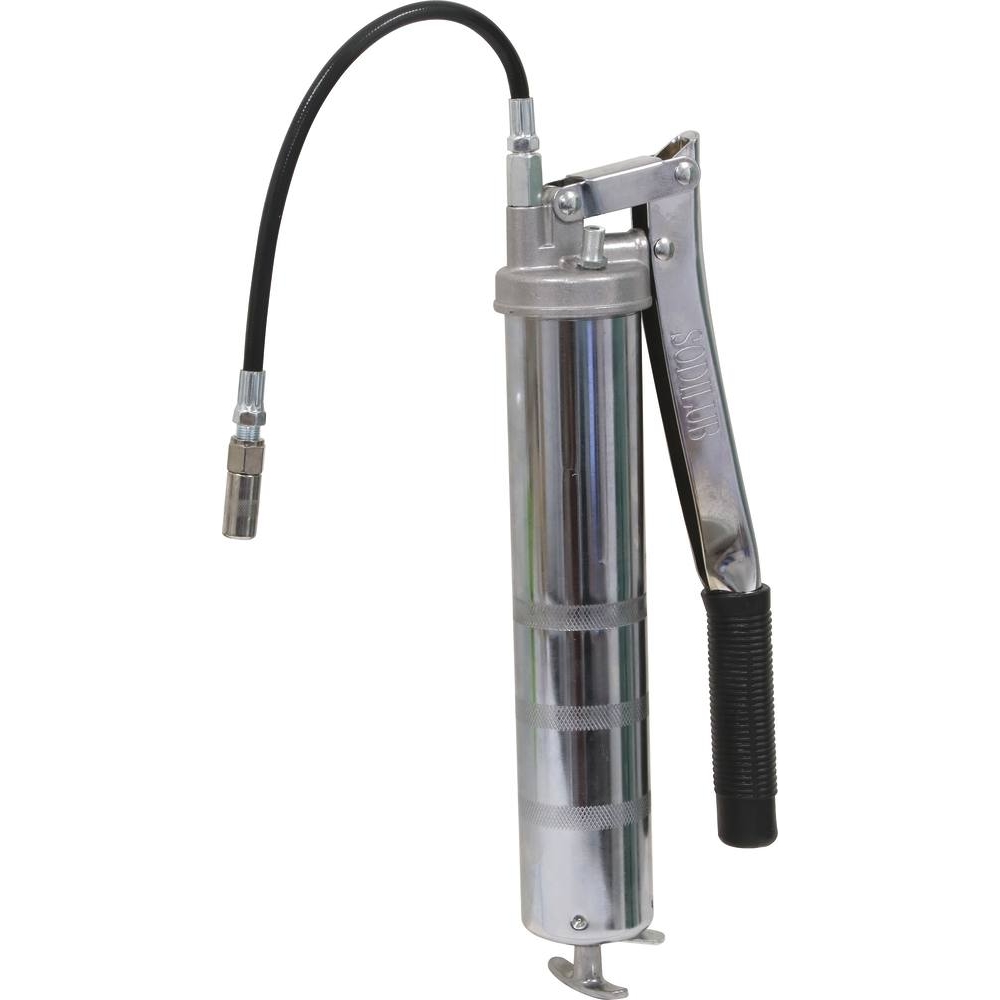 Pompe à graisse manuelle avec flexible/agrafe et valve de remplissage STILKER - 10278