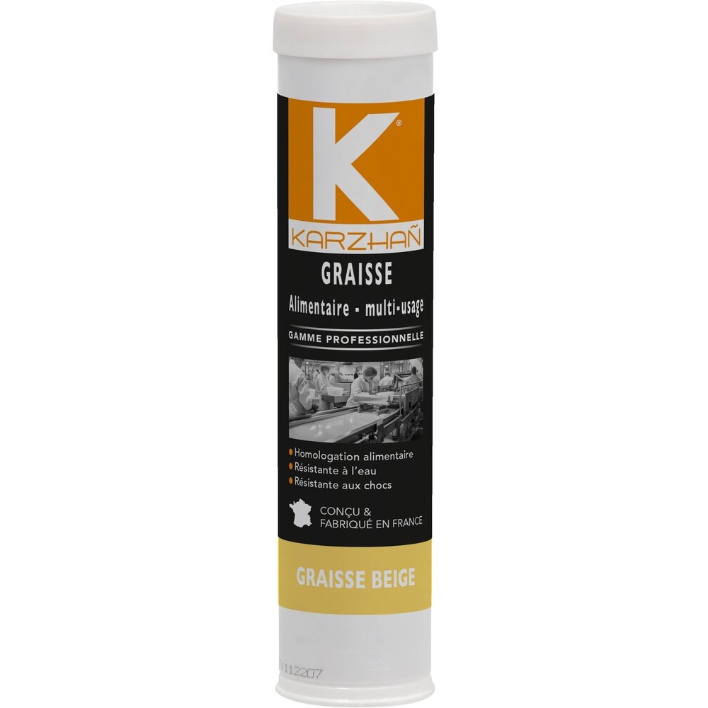 Graisse beige alimentaire multi-usage - cartouche de 400g KARZHAN - 10303