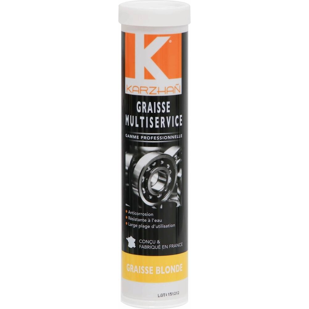Graisse blonde multiservice - cartouche de 400g - Lot de 24 - KARZHAN - 10315.24