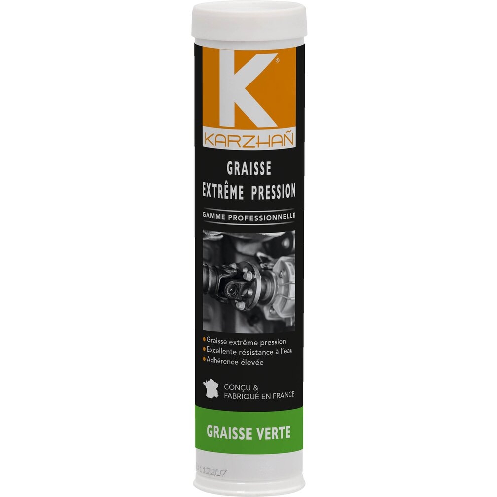 Graisse verte extrême pression - cartouche de 400g KARZHAN - 10317