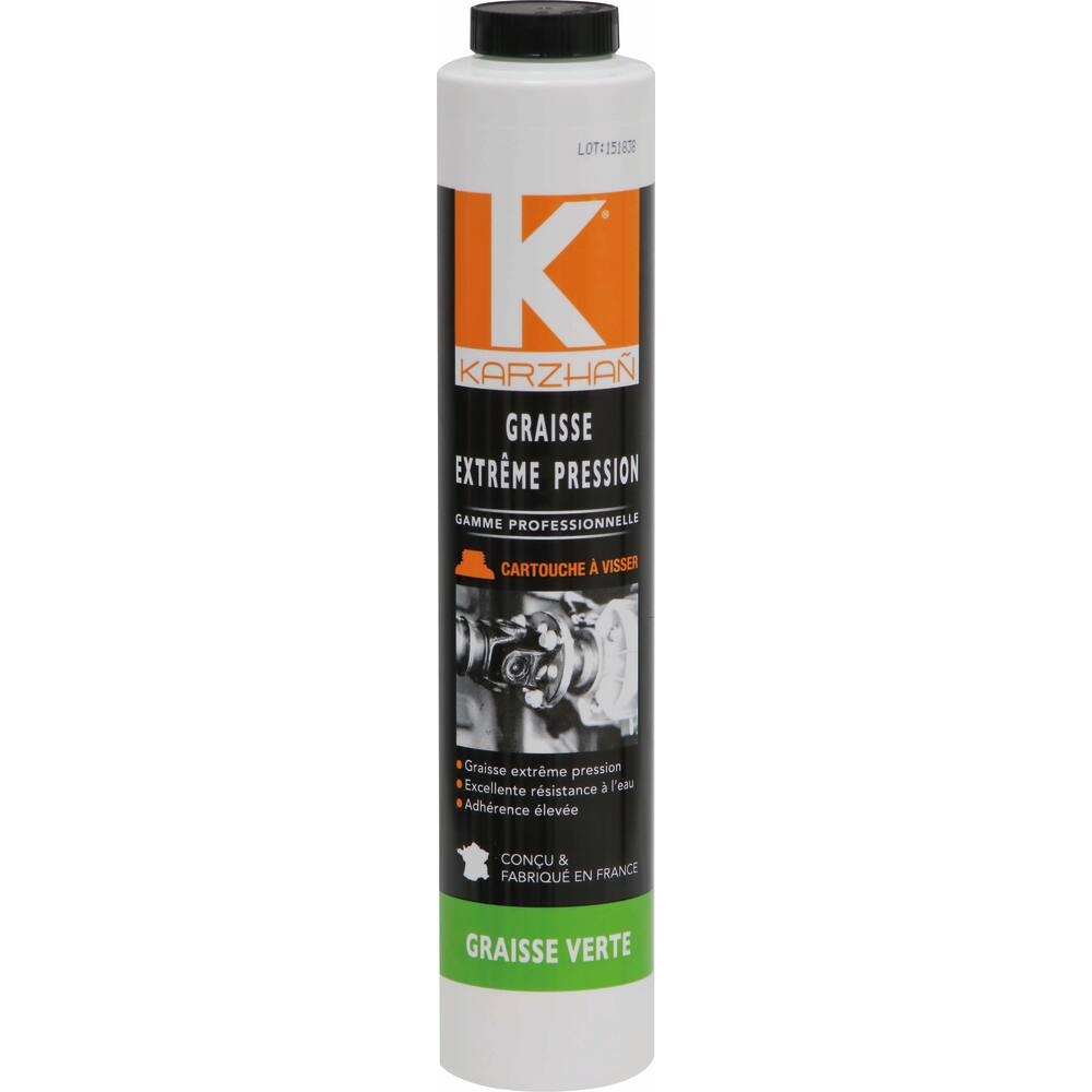 Graisse verte extrême pression - cartouche à visser de 400g KARZHAN - 10497