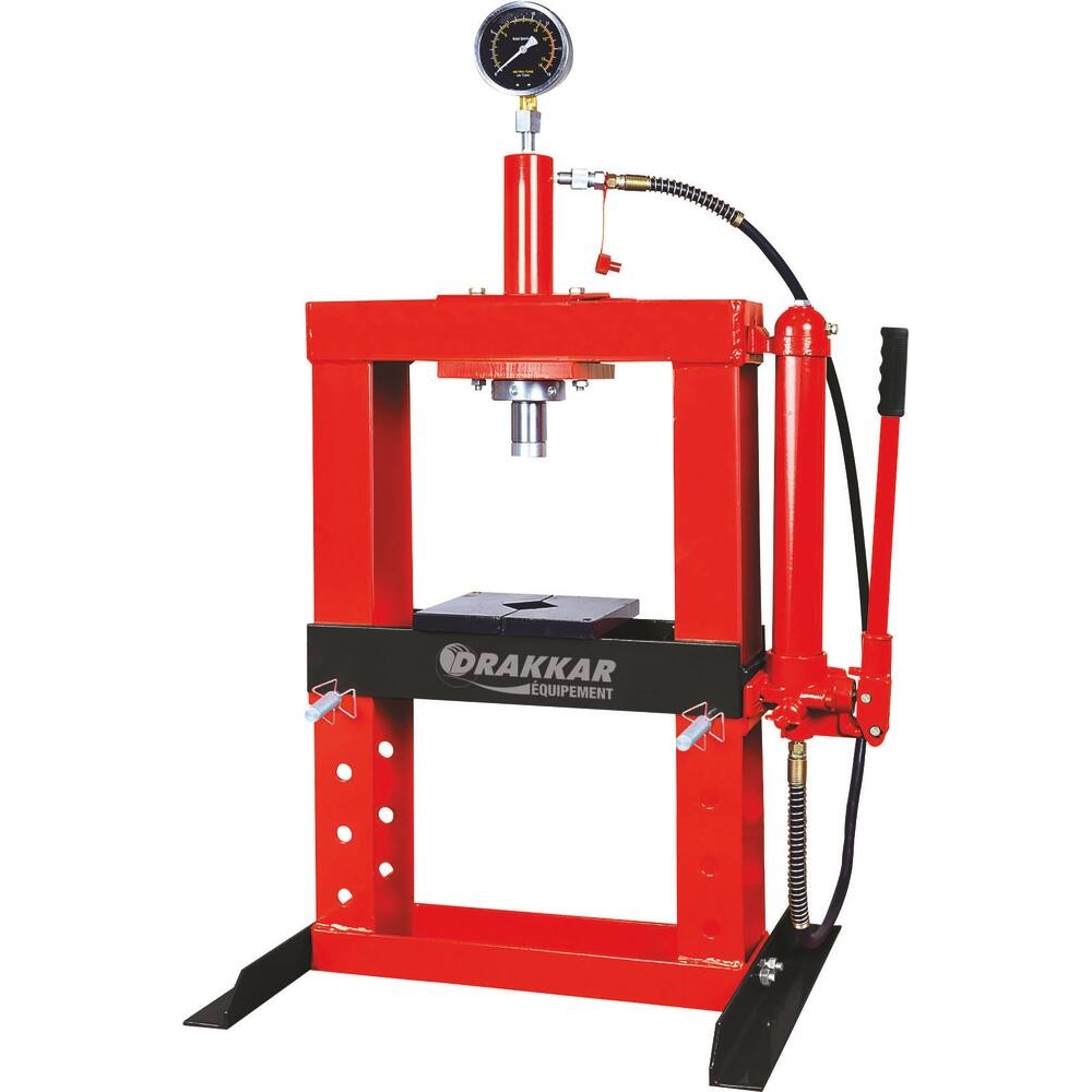 Presse d'atelier d'établi manuelle 10T bati soudé DRAKKAR - 10532