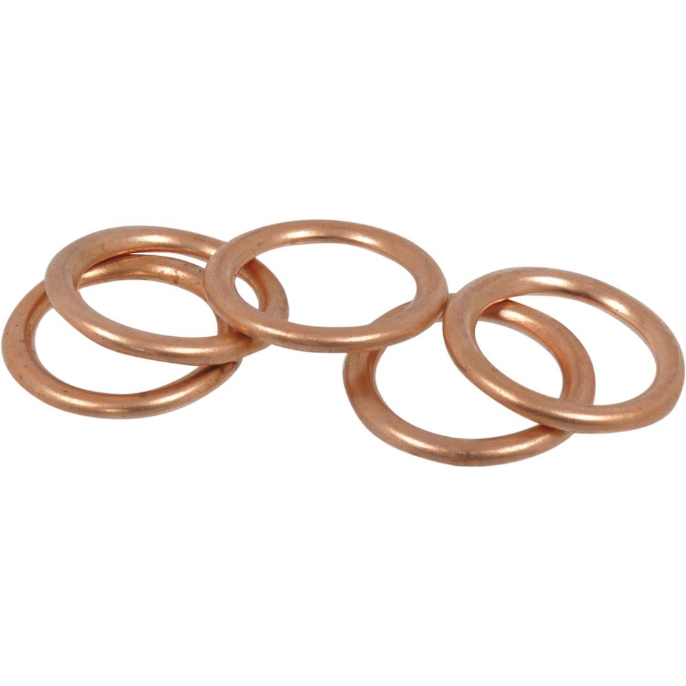 Joint de bouchon de vidange métalloplastique 12x18x2mm - lot de 100 pcs - 10612