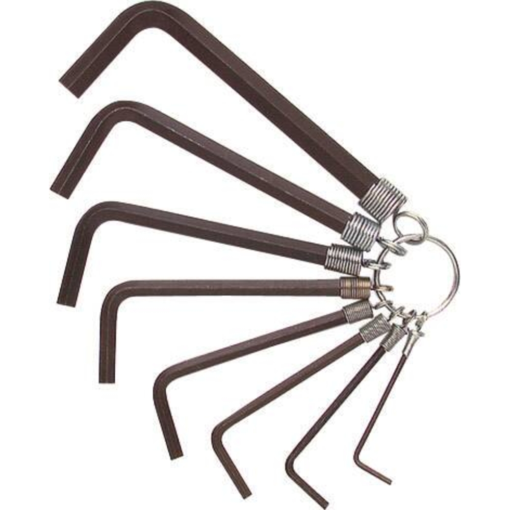 Clés mâles coudées hexagonales de 1,5 à 12mm - anneau de 12 pcs sur carte DRAKKAR TOOLS - 10711