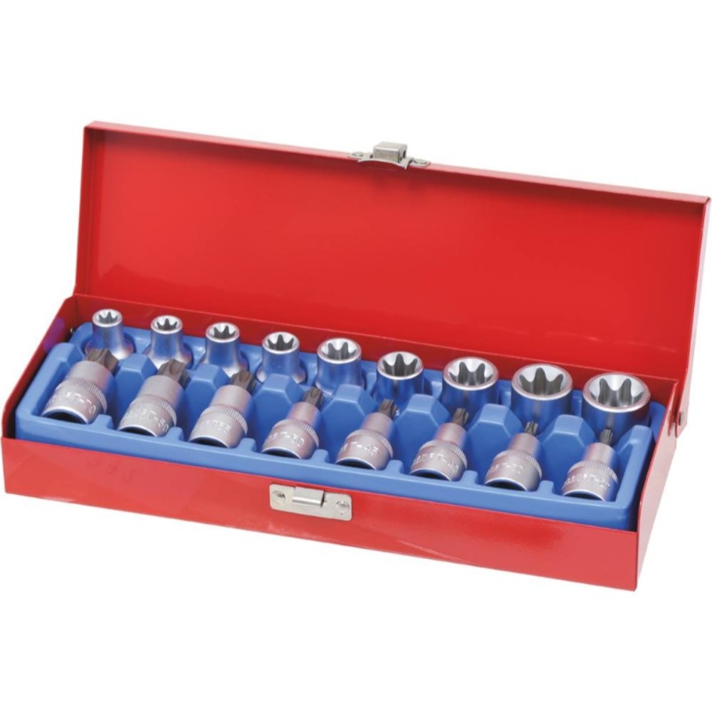 Coffret 17 embouts 1/2' et douilles torx. DRAKKAR TOOLS - 10772
