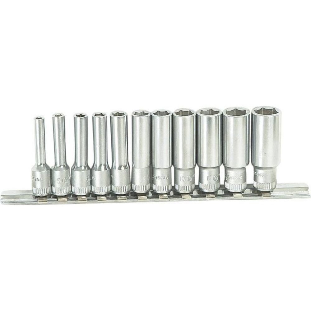 Rack 11 douilles 1/4 longues dt DRAKKAR TOOLS - 10826