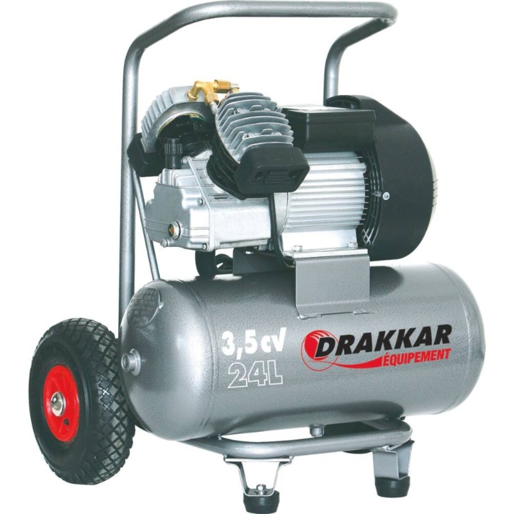 Compresseur mobile 24L 3,5CV 230V DRAKKAR EQUIPEMENT - 11125
