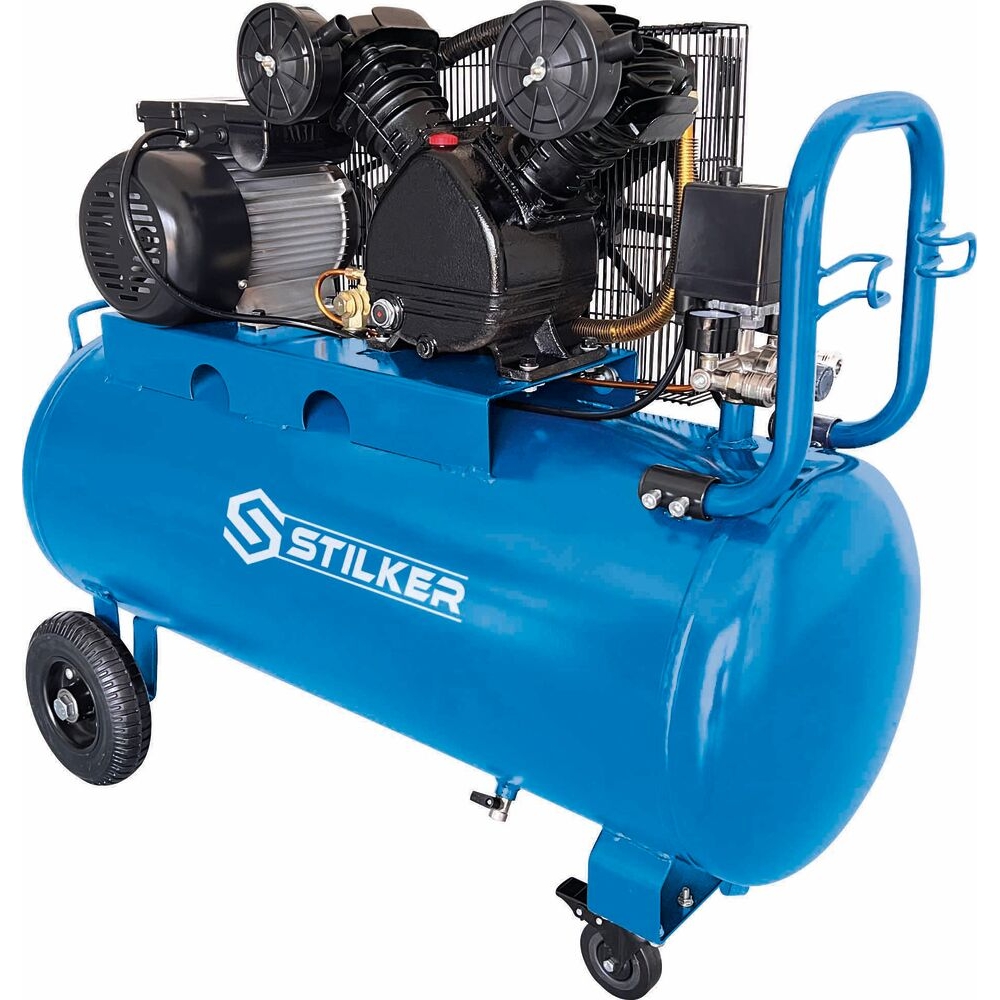 Compresseur à courroie 100L 3CV 8bar tête en V STILKER 11204