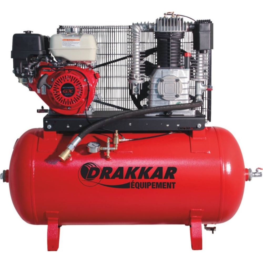 COMPRESSEUR THERMIQUE 9CV 230L MOTEUR HONDA - DRAKKAR - 11251