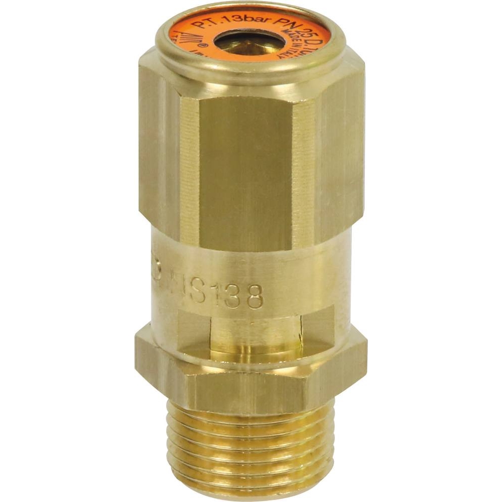 Soupape de sécurité tarée à 14 bar mâle 3/8
