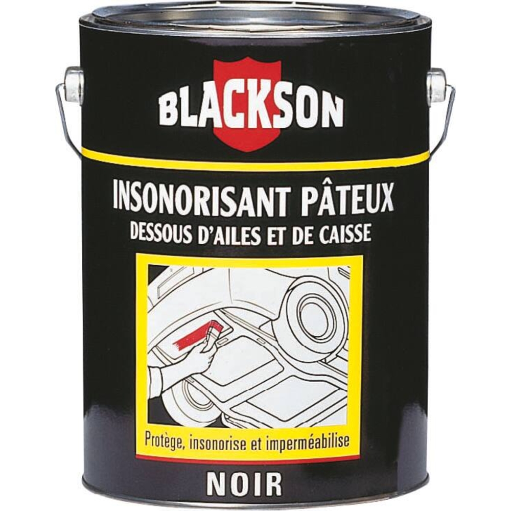 Insonorisant pâteux pour dessous d'aile et de caisse de véhicule - pot de 1kg LOCTITE - 11765