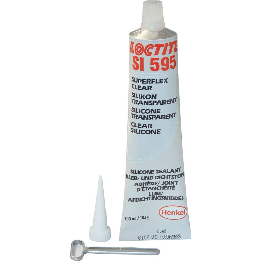 Colle silicone incolore mono-composant SI 595 - tube de 100ml LOCTITE - 11805