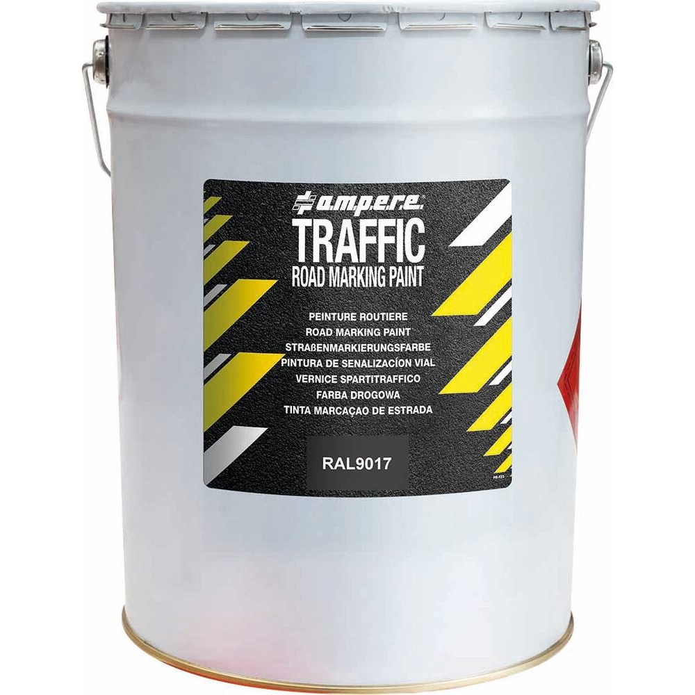 Peinture routière RAL 9017 noir - Pot de 5kg AMPERE - 11907