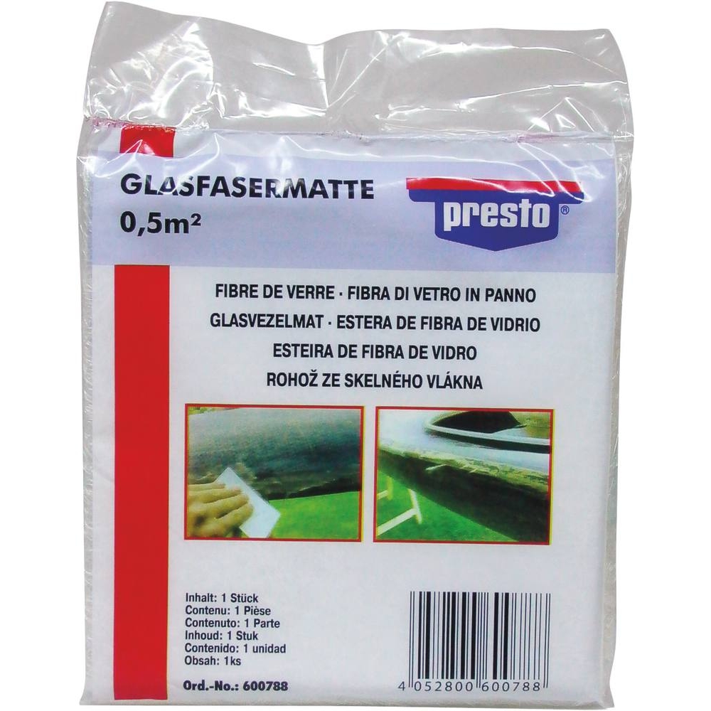 Tissu fibre de verre tissage épais - sachet avec tissu 1250x400mm PRESTO - 12015