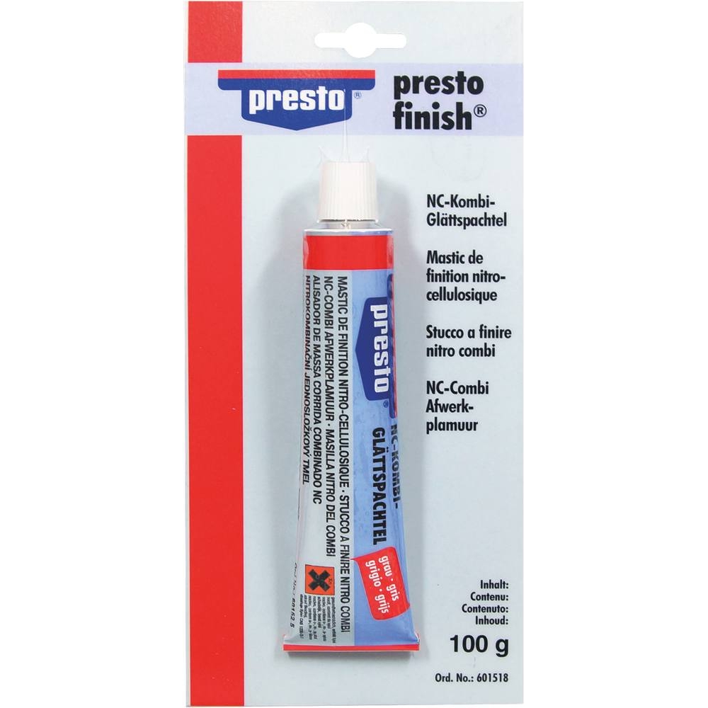 Mastic de lissage pour finition - tube de 100g sur PRESTO - 12019