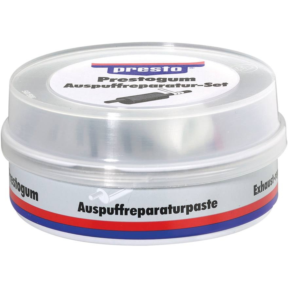 Mastic de réparation d'échappement avec un bandage en fibre de verre - boîte de 200g PRESTO - 12020