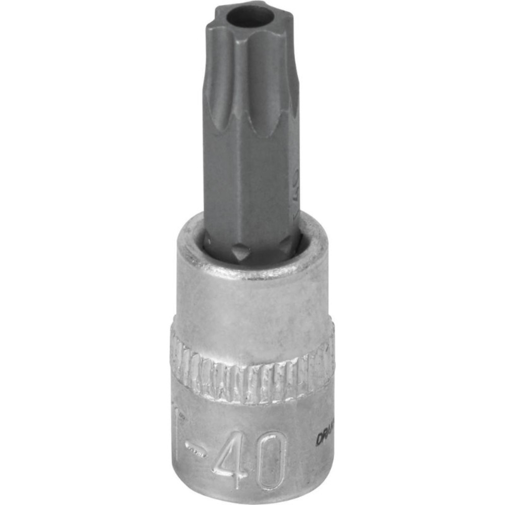 Douille 37mm embout torx perce 1/4' taille t40 dt DRAKKAR TOOLS - 12075