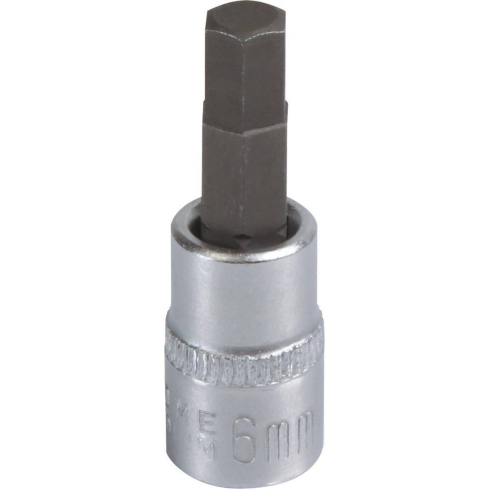 Douille 37mm embout hexagonal 6 pans 1/4' taille 6mm dt DRAKKAR TOOLS - 12091