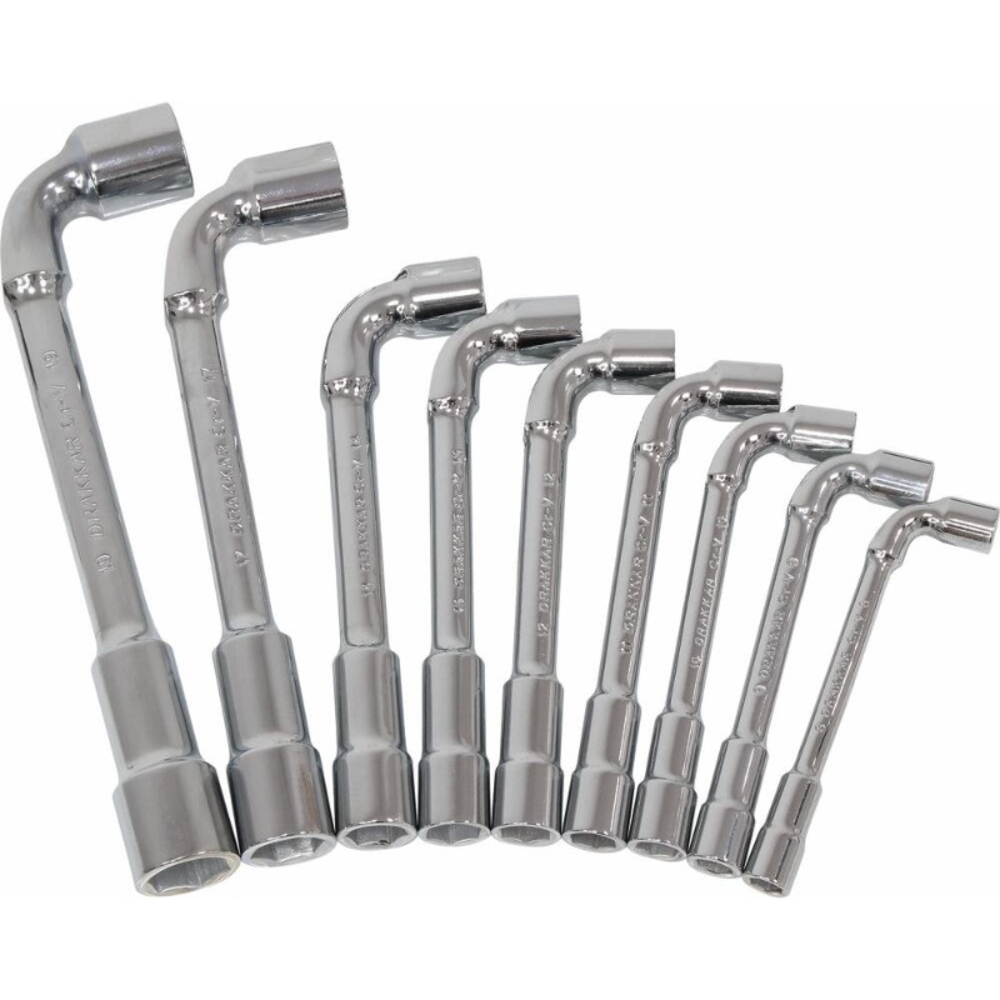 9 cles pipes 6/6 cv debouch.8a19mm dt DRAKKAR TOOLS - 12274