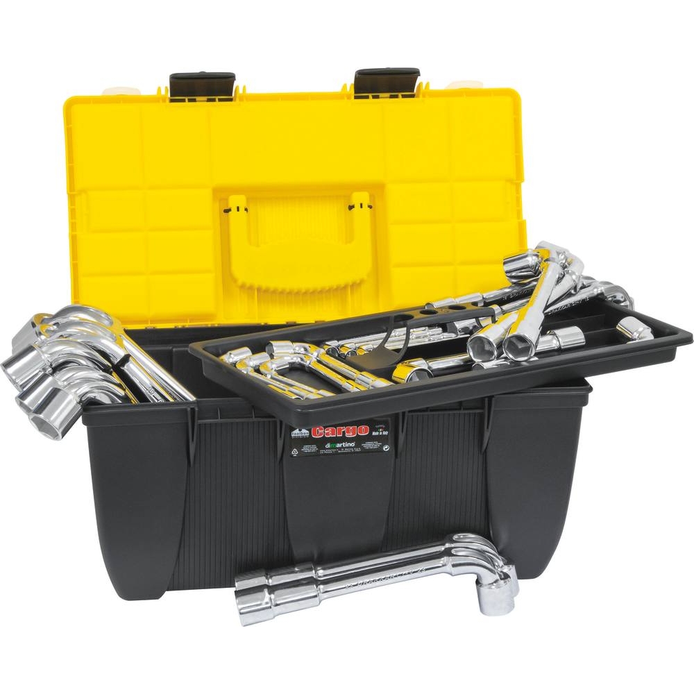 Clés à pipe débouchées 6 pans/6 pans de 6 à 32mm - boîte de rangement de 25 pcs DRAKKAR TOOLS - 12280