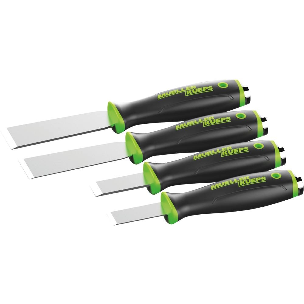 Grattoir lame traversante en acier inox avec tête marteau - lot de 4 pcs MULLER - 12336