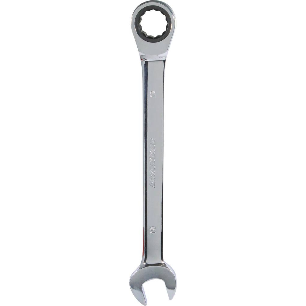 Clé mixte droite à cliquet de 19mm 72 dents DRAKKAR TOOLS - 12619