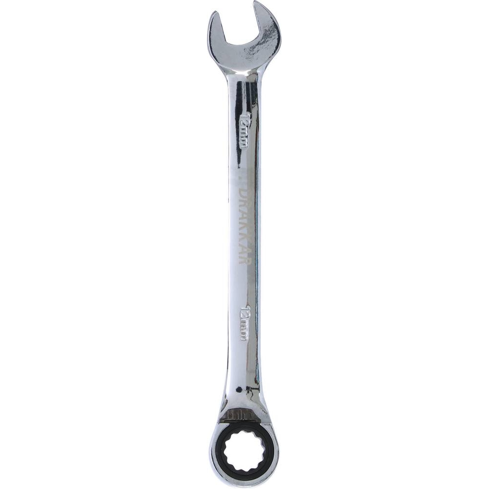 Clé mixte coudée à cliquet de 12mm avec inverseur - carte DRAKKAR TOOLS - 12635