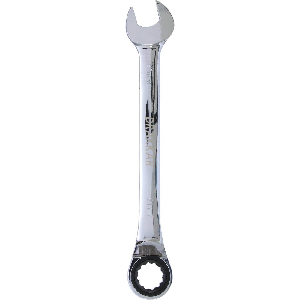 Clé mixte coudée à cliquet de 21mm avec inverseur - carte DRAKKAR TOOLS - 12642