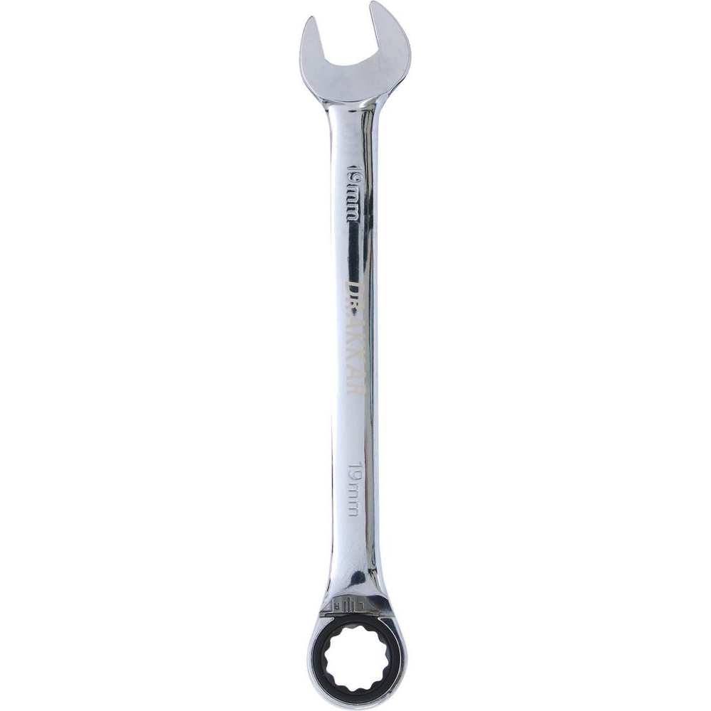 Clé mixte coudée à cliquet de 19mm avec inverseur DRAKKAR TOOLS - 12649