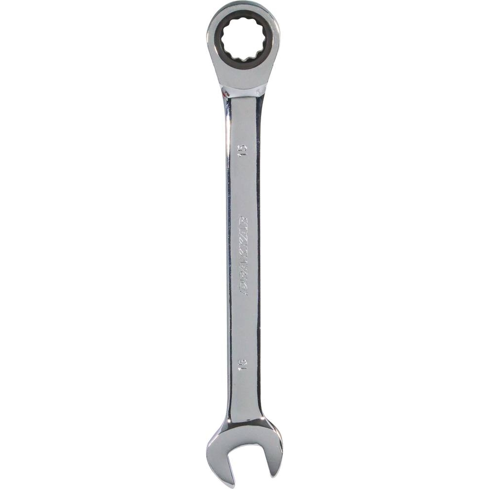 Clé mixte droite à cliquet de 15mm 72 dents DRAKKAR TOOLS - 12819