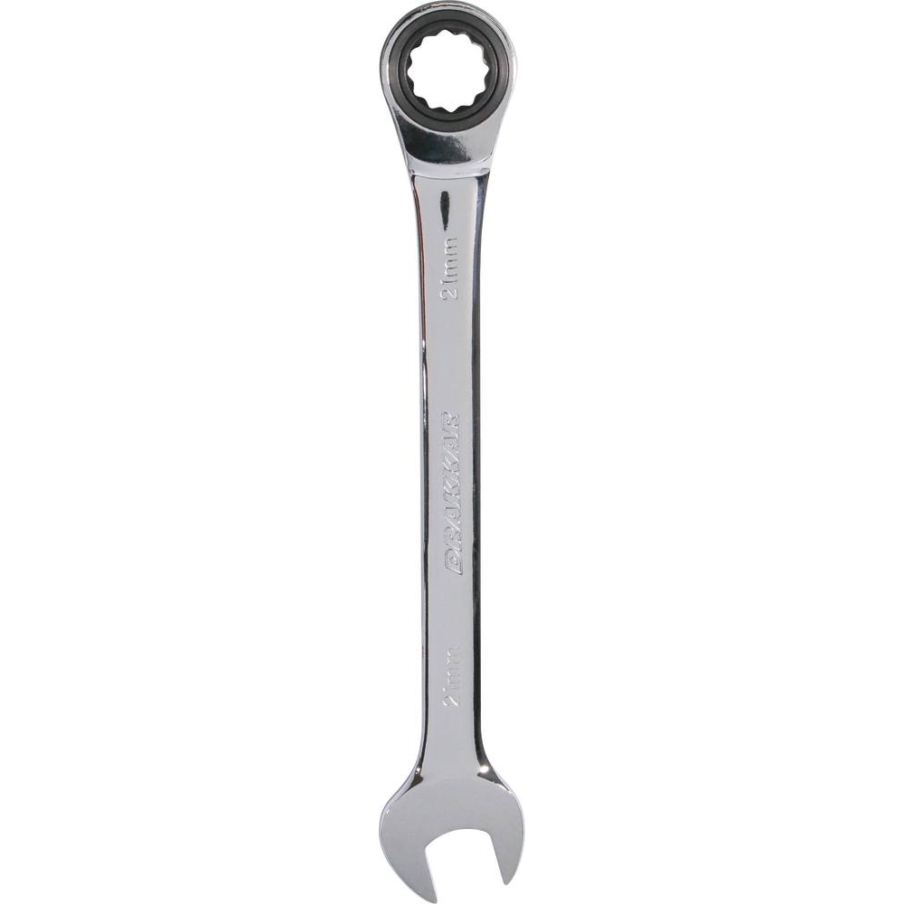Clé mixte droite à cliquet de 21mm 72 dents - carte DRAKKAR TOOLS - 12830
